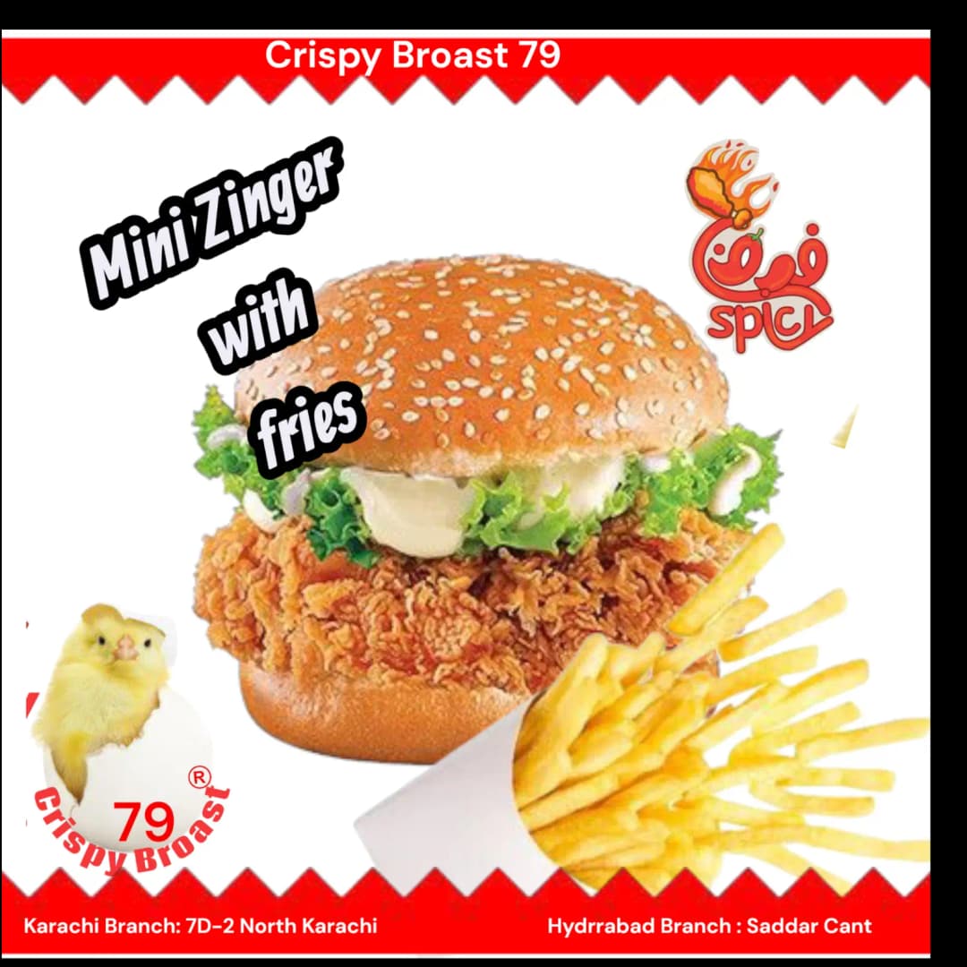Mini Zinger Berger with Fries
