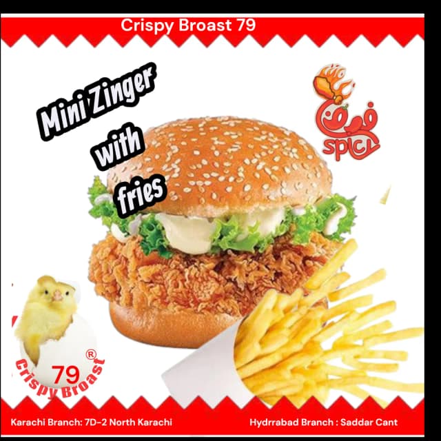 Mini Zinger Berger with Fries